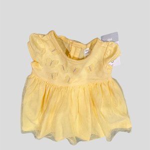 Carter newborn yellow dress 6-9 lbs NWT